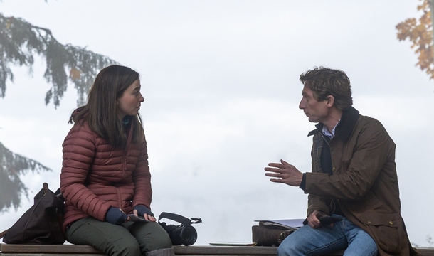 Mikey Madison und Jeremy Allen White in „The Social Reckoning“ (Sony Pictures)