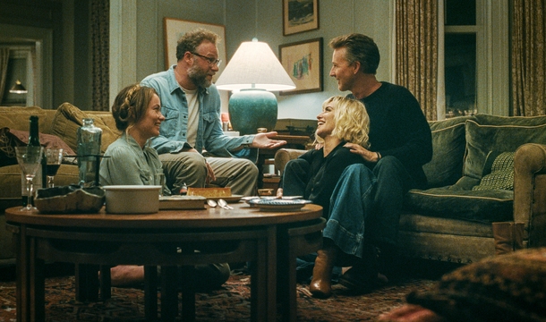 Olivia Wilde, Seth Rogen, Penélope Cruz und Edward Norton in „The Invite“ (© Tobis Film)