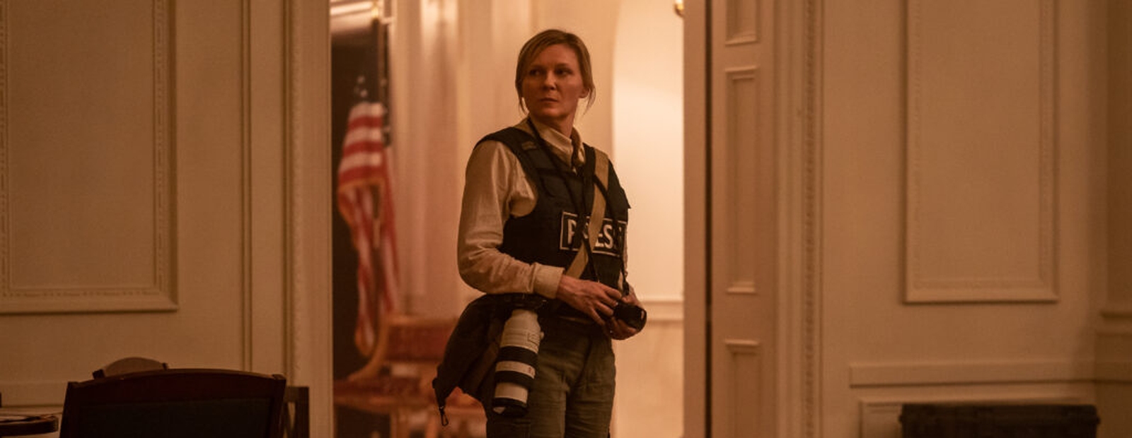 Kirsten Dunst in „Civil War“ (© DCM Film Distribution)