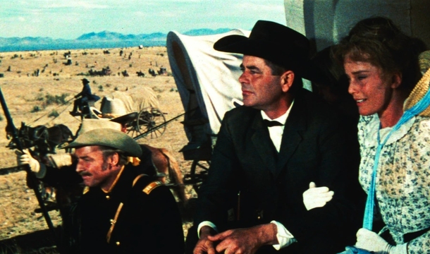 Glenn Ford und Maria Schell in „Cimarron“ (© MGM)